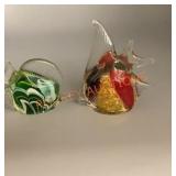 Fish glass paperweights