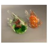 Fish glass paperweights