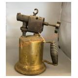 Antique brass torch