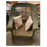 Antique, wicker chairs