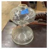 Large glass oil lamp bases