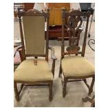 Vintage dining chair lot