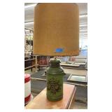 Vintage 29" tall milk can style table lamp