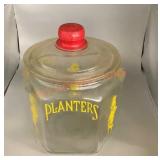 Vintage planters peanut glass cookie jar