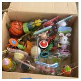 Box lot plastic solar dancing figures