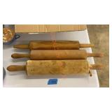 Wooden rolling pin lot