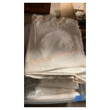 Large white linen tote lot