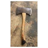 Antique double sided Warren axe short handled