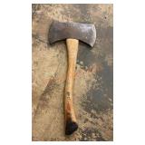 Antique double sided Warren axe short handled