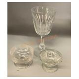 Misc. crystal glass lot