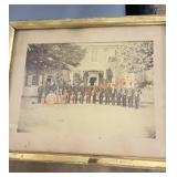 Antique framed photo Morgantown cornet band