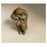 Small bronze signed statue