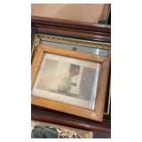 Antique framed photo lot