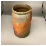 Vintage painted  hand spun vase