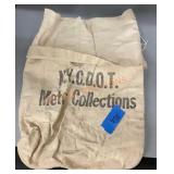 Vintage N.Y.C.D.O.T meter collection bag