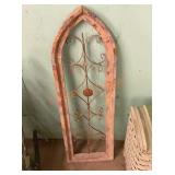 37" high outdoor wall decor window