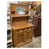 Antique mirrored sideboard buffet