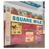 Vintage square mile Milton Bradley board game