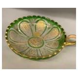 ANTIQUE MOSER BOHEMIAN INTAGLIO CUT FLORAL GOLD