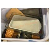 Misc. kitchenware tote lot