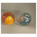 Vintage glass, paper weights