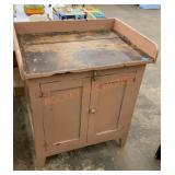 Antique primitive dry sink