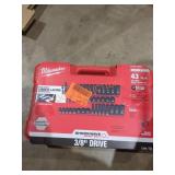 Milwaukee 3/8" drive 43 piece new