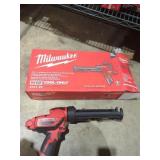 Milwaukee M12 cordless 10oz caulk and adhesive gun