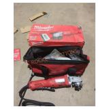 Milwaukee 4.5" small angle grinder paddle lock on