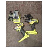 Ryobi impact driver/ drill kit