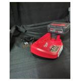 Milwaukee M12 4 ah battery and charger combo