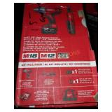 Milwaukee 18V ï¿½" High Torque Impact Wrench & 12V