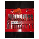 Milwaukee 13pc. Flat Boring Set