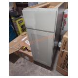 12" W x 25" D x 35" H gray cabinet base