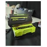 Ryobi 40v 4 ah battery and charger