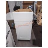 12" W x 25" D x 35" H white cabinet base