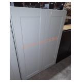 30" W x 13" D x 41" H gray wall cabinet