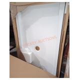 DreamLine 60"ï¿½30" Center Drain Shower Base