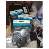 1-1/2" furniture hole cover black