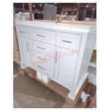 48"Wï¿½21"Dï¿½35"H Gray Bathroom Vanity
