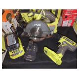 RYOBI Cordless Combo Drill/Driver,Circular Saw