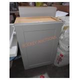 21" W x 13" D x 31" H gray wall cabinet