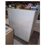 27"Wï¿½12"Dï¿½30"H White Wall Cabinet