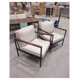 Zinus Savannah Outdoor Cushioned Armchairs, 2pk