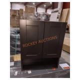 21"x26"x8" Black Medicine Cabinet