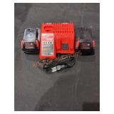 Milwaukee M18 Charger & Batteries included