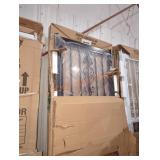 Graham black 34" x 80" reversible hinge door