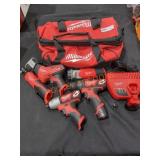 Milwaukee M12 Tool Kit, Impact driver, 3/8"