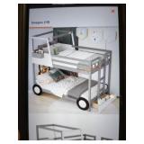 Twin Size car-shaped Wood bunk bed