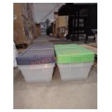 Sterilite 6 Qt Storage Totes, 2 Packs of 4